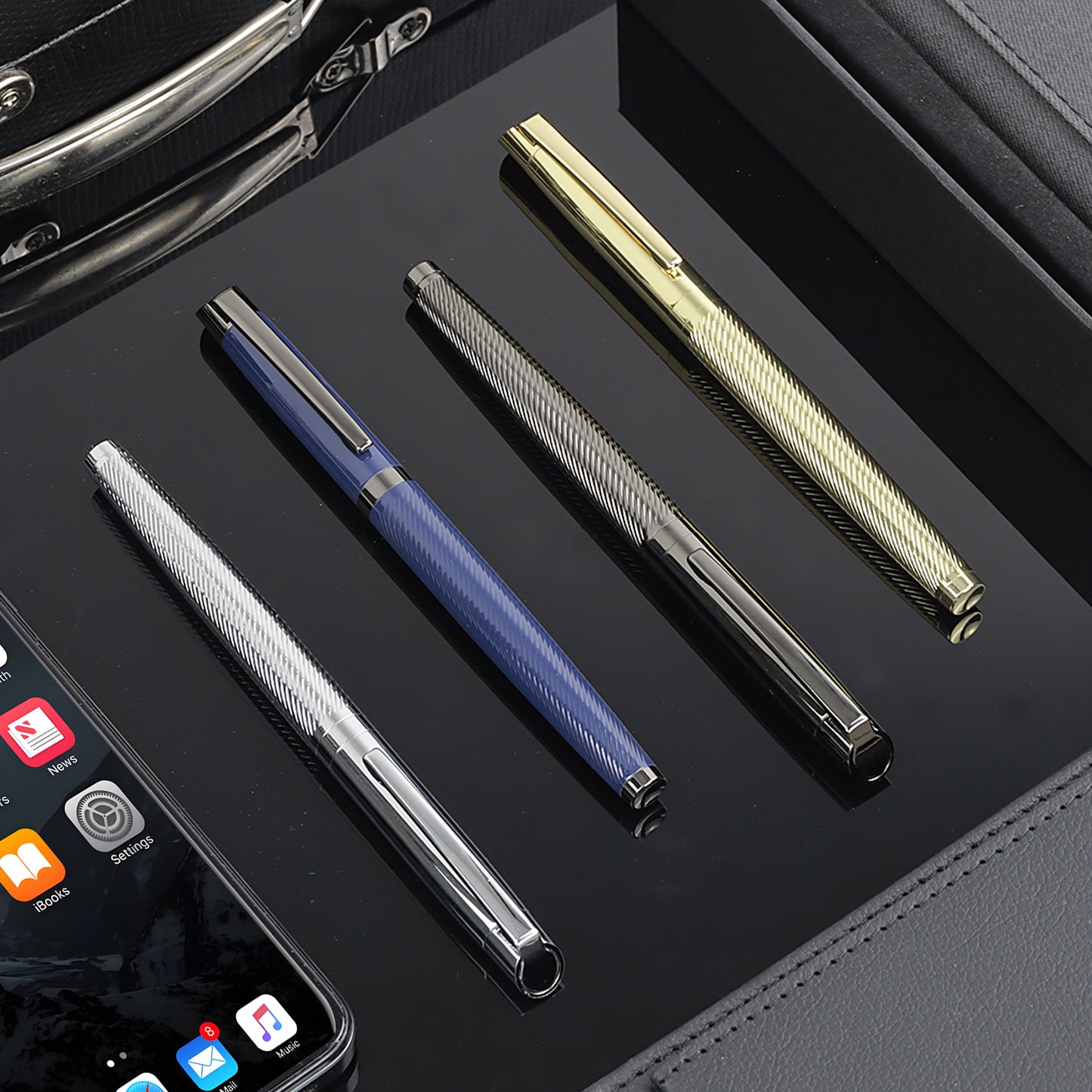 Luxury High grade engraved Metal signature pen with Custom Logo business ballpoint pen