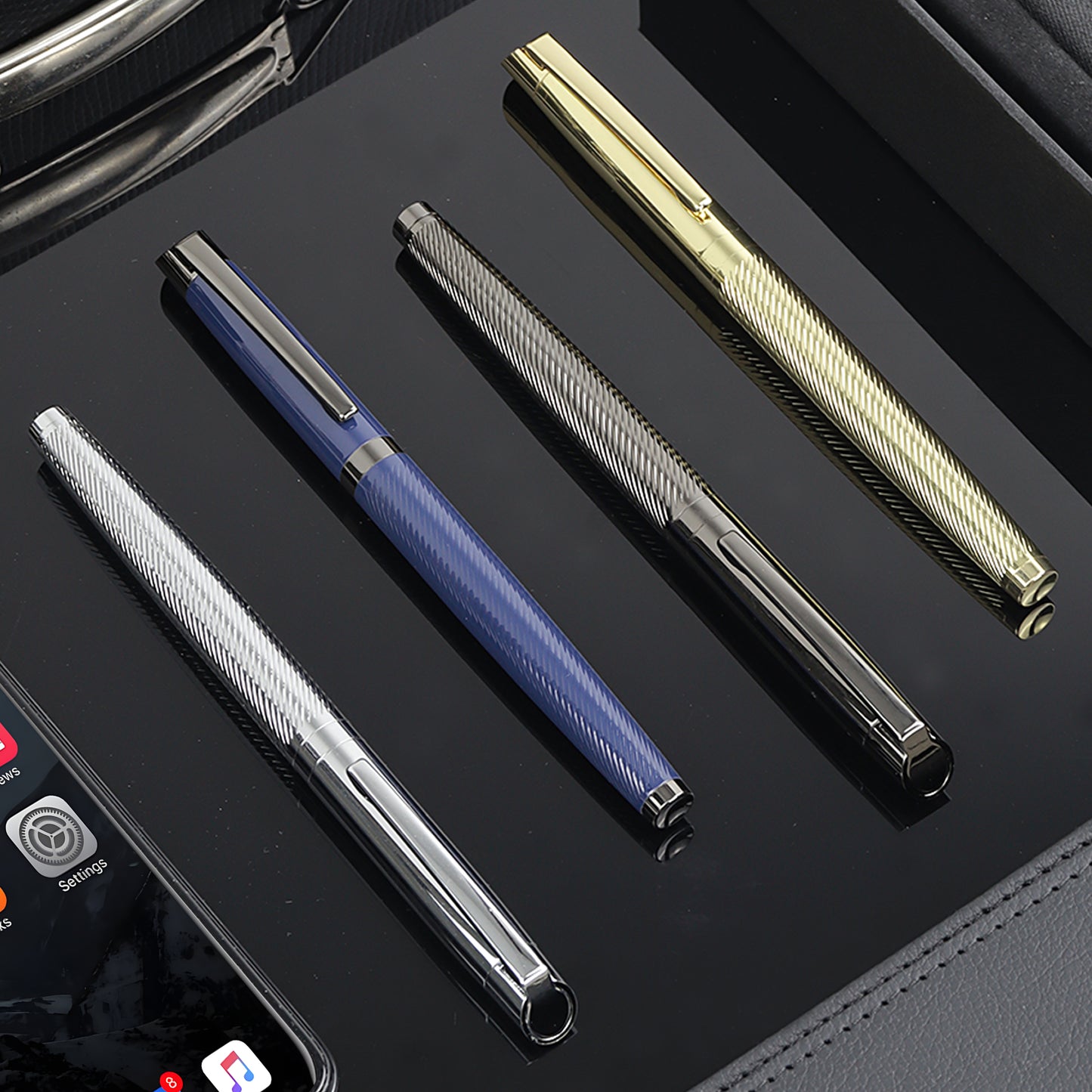 Luxury High grade engraved Metal signature pen with Custom Logo business ballpoint pen