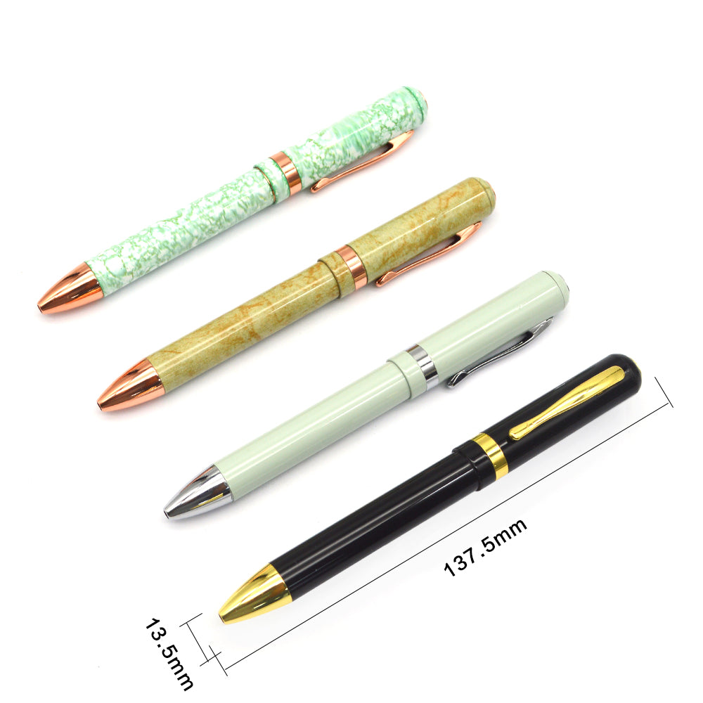 high quality refill roller pens black ink engraved laser pen with box click metal pen with custom logo