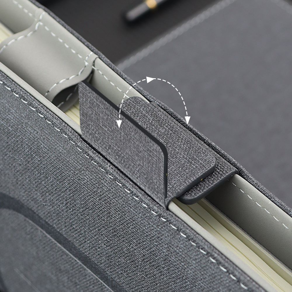 A5 Smart Dairy 8000mah Power Bank Notebook Wired And Wireless Charging With Hidden USB Flash Disk