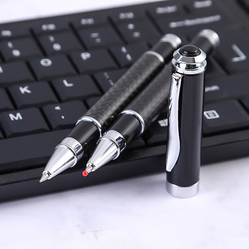 heavy luxury logo customs metal roller ball pen carbon fiber pen 202