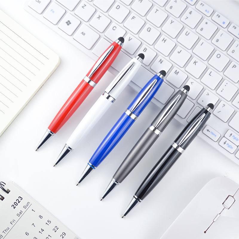high qulity U disk luxury pens customized logo USB ballpoint gift pen