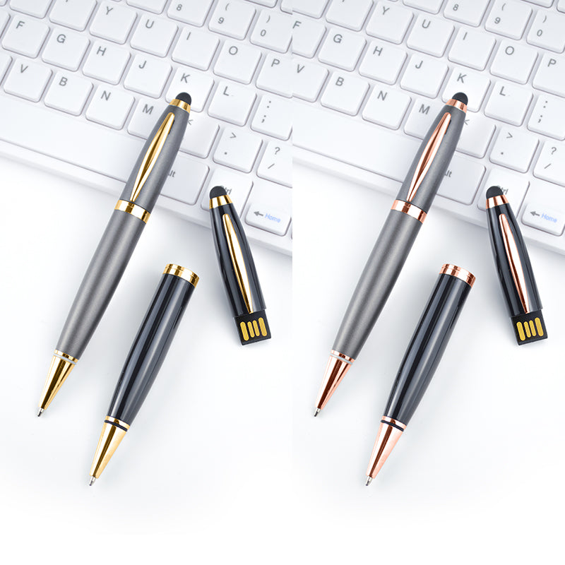 high qulity U disk luxury pens customized logo USB ballpoint gift pen