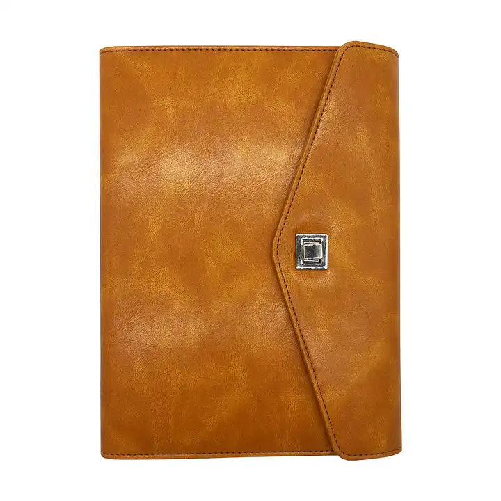Leather Journal Notebook A5 Power Bank Notebook Business Gift Set Luxury Custom Logo 8000mah Notebooks