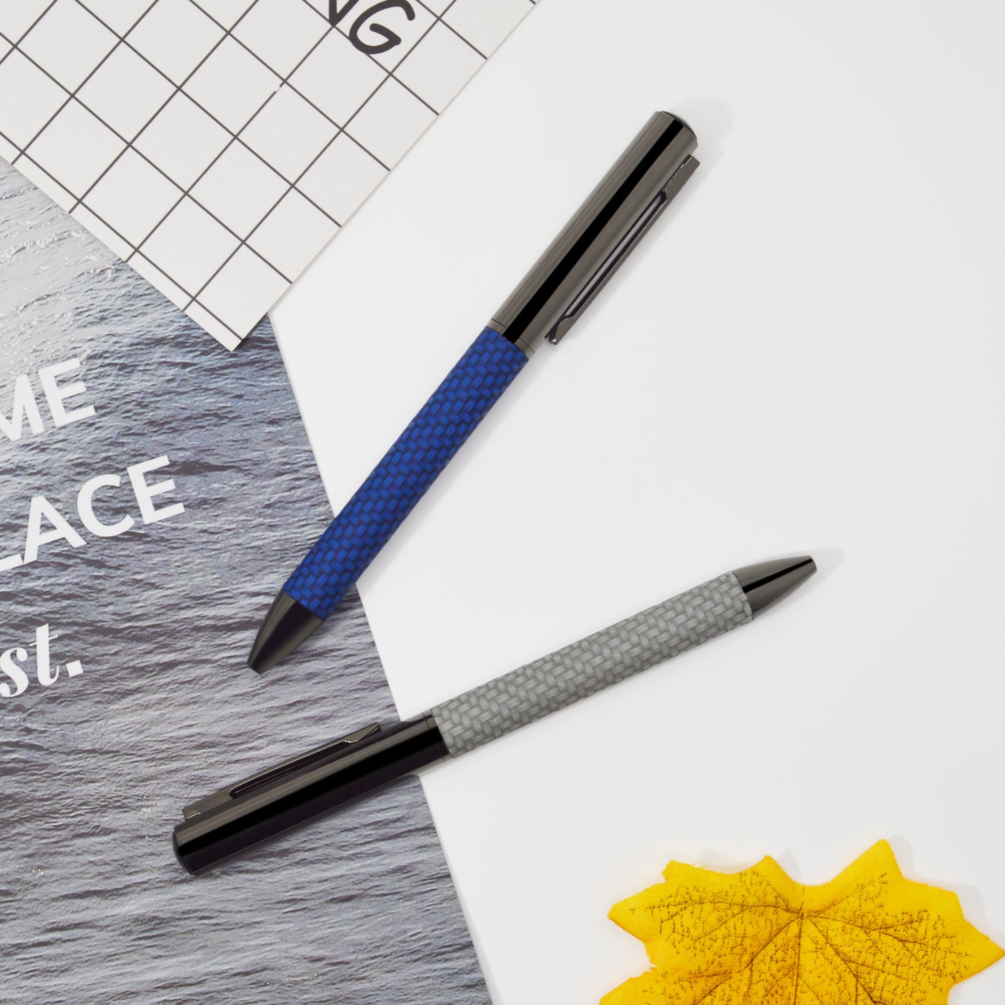 New arrival metal ball pen design luxury leather pen for business gife for custom logo
