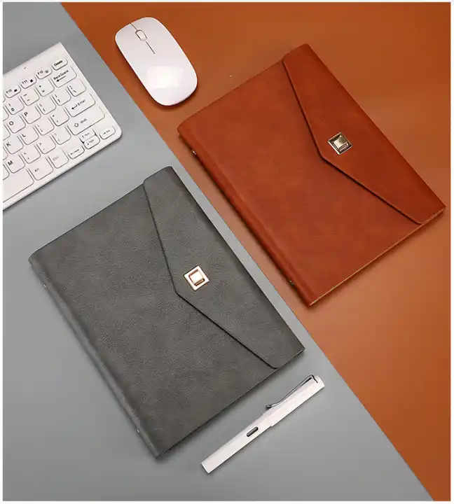 Simple Styles Magnetic Buckle A5 Notebook Diary 100 Sheets Spiral Coil Notebook With Metal Roller Pen