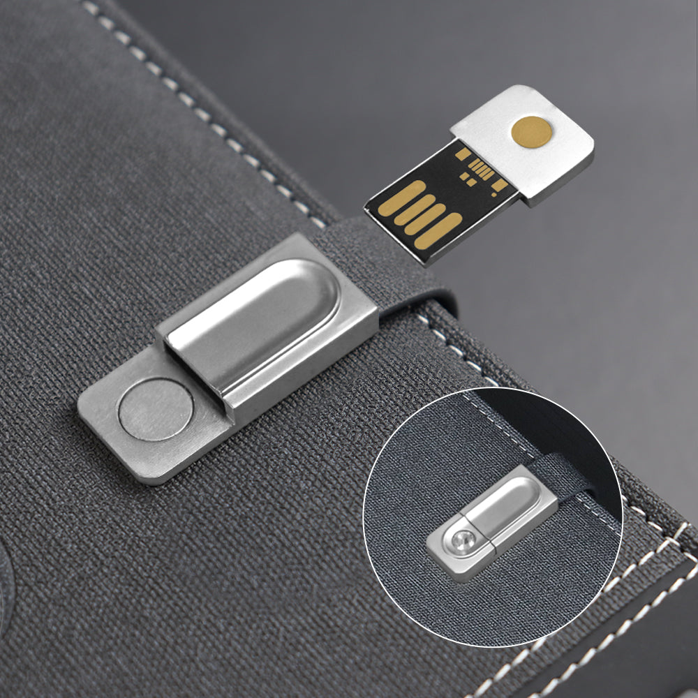 Multi-function Custom Notebook A4 A5 A6 Blank Notebook Wireless Charging Notebook Printing With Logo