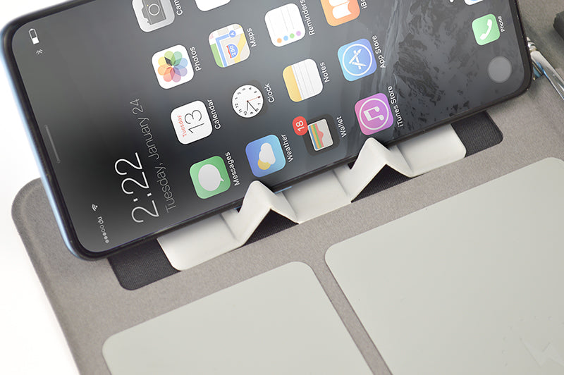 Business Notebook 100 Sheets Notebook With Metal Pen Multifunctional 8000mA Wireless Charger Notebook With Phone Holder