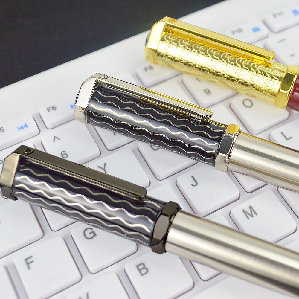 Factory supply high quality metal ball pen embossing logo custom copper pen