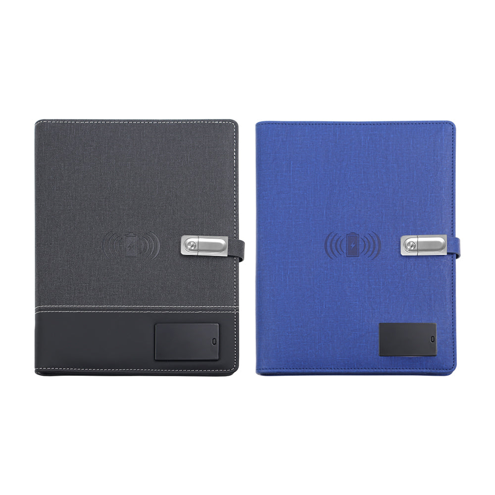 Multi-function Custom Notebook A4 A5 A6 Blank Notebook Wireless Charging Notebook Printing With Logo