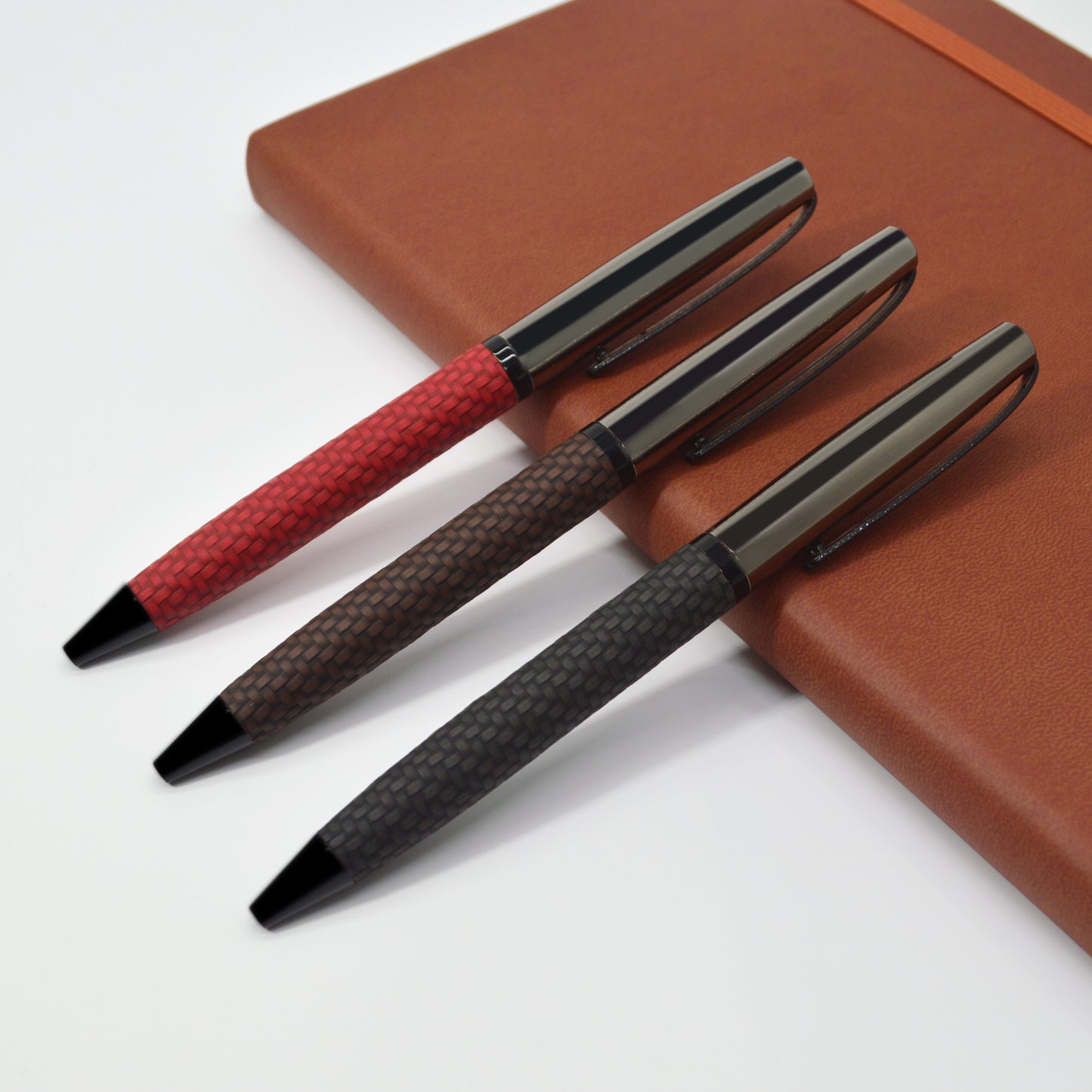 New arrival metal ball pen design luxury leather pen for business gife for custom logo