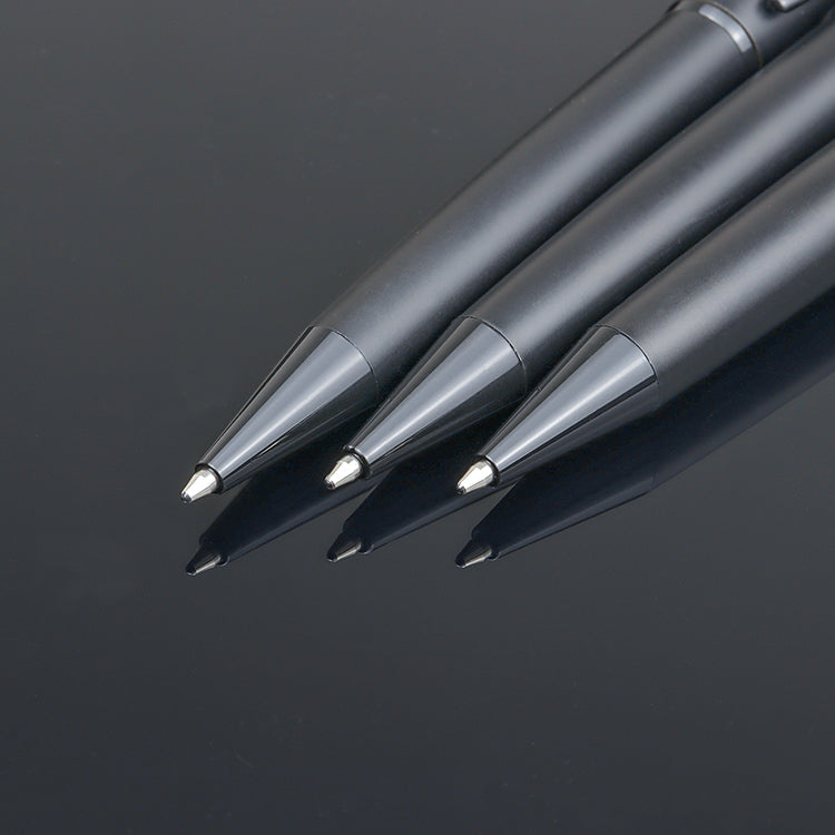 Matt gift pen custom logo ballpoint metal pen new design pens black ink with leather pen box