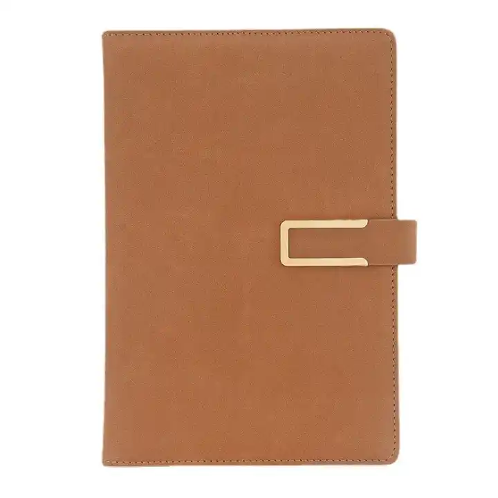 New Design Luxury Custom Printing PU Leather Notebook A5 Notebook With Pen Notebook Gift Set