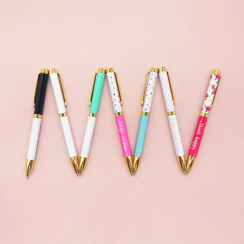 HOT SALE heat-transfer pens customized logo full print luxury pen ballpoint pens