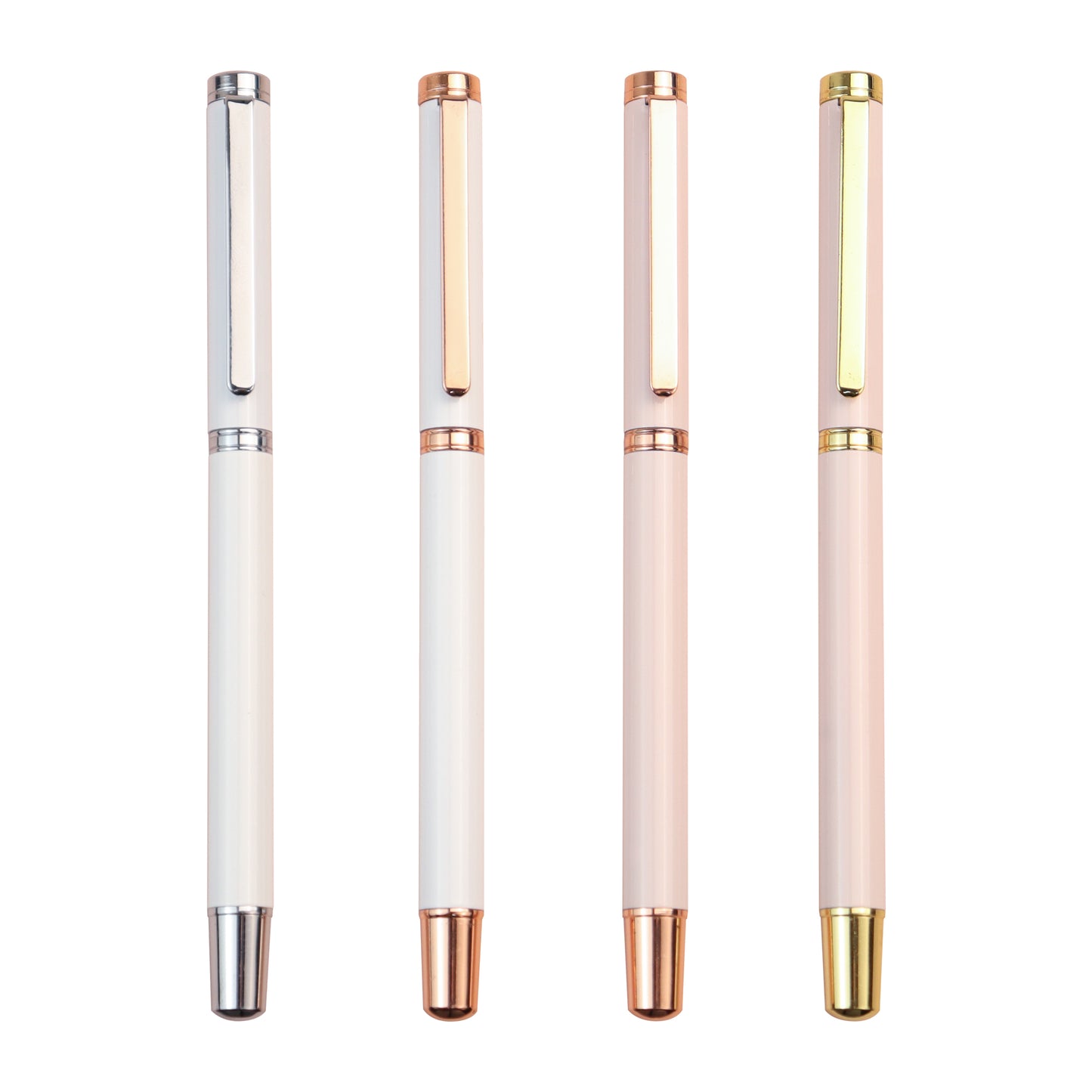 Hot selling signature luxury pens with printing custom logo metal slim gold gift pen business