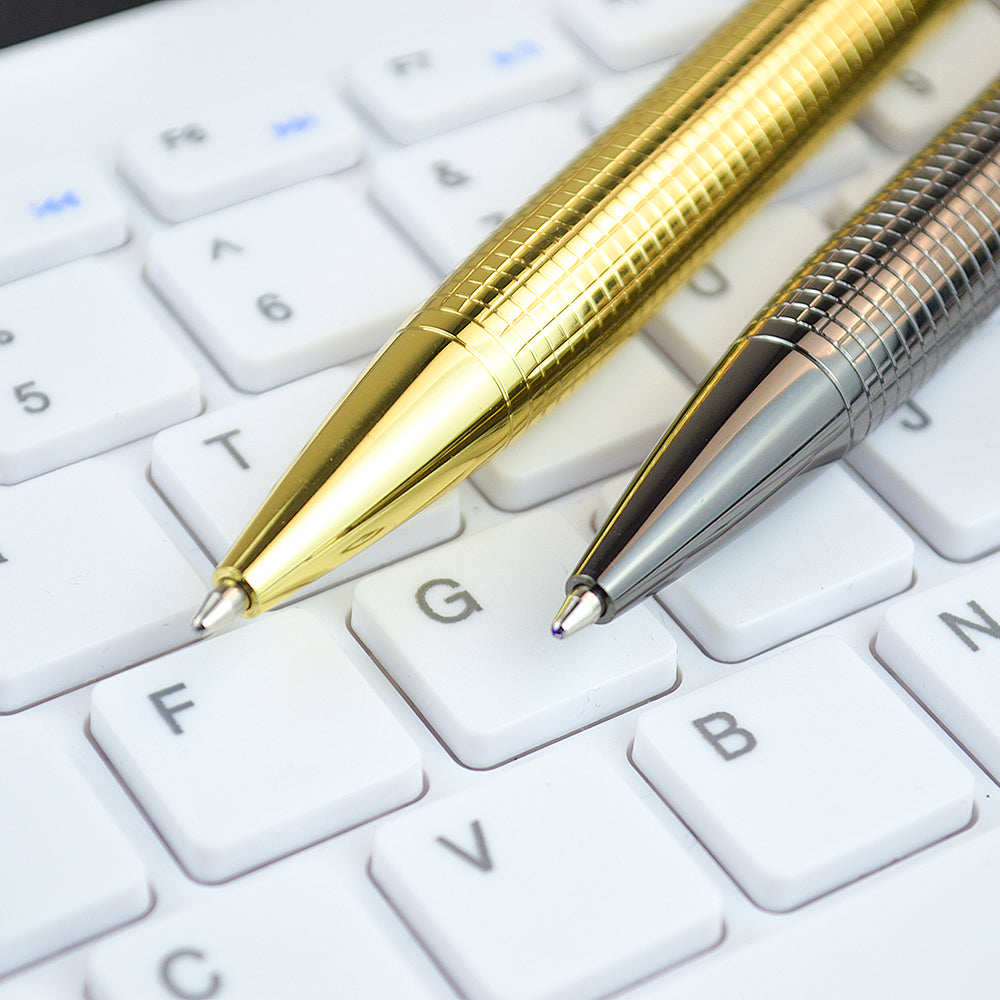 New degine high qulity luxury pen customized logo metal slim ballpoint pen multiple color gift pens