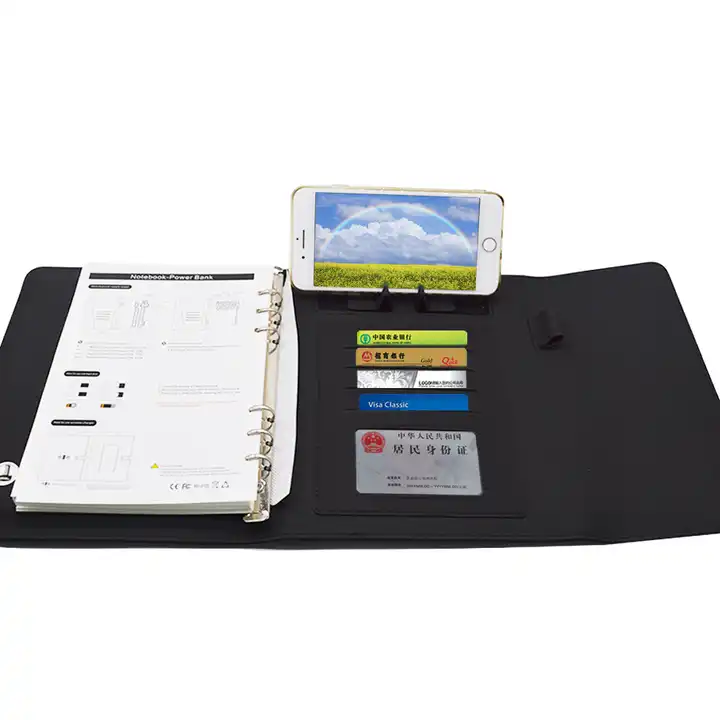 Low MOQ Foldable Laptop Notebook Set 100 Sheet 200 Pages Hand Cover Notebook With Card Case And Pen Gift Se