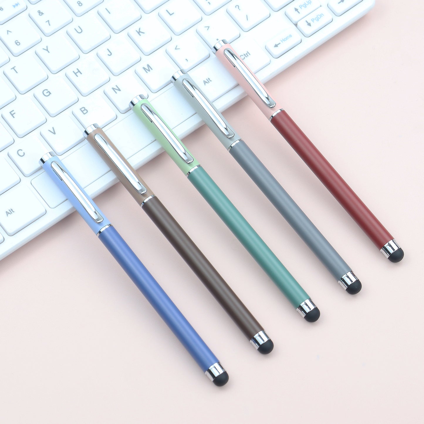 New design touch screen pens customized color pen soft touch finished ballpoint pen