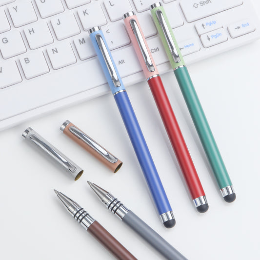 New design touch screen pens customized color pen soft touch finished ballpoint pen